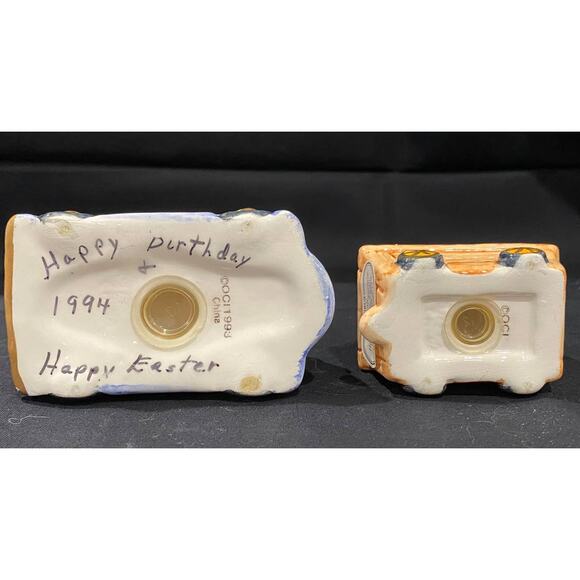 Vintage Fitz and Floyd Bunny Salt and Pepper Shaker Set, Omnibus - Picture 9 of 10